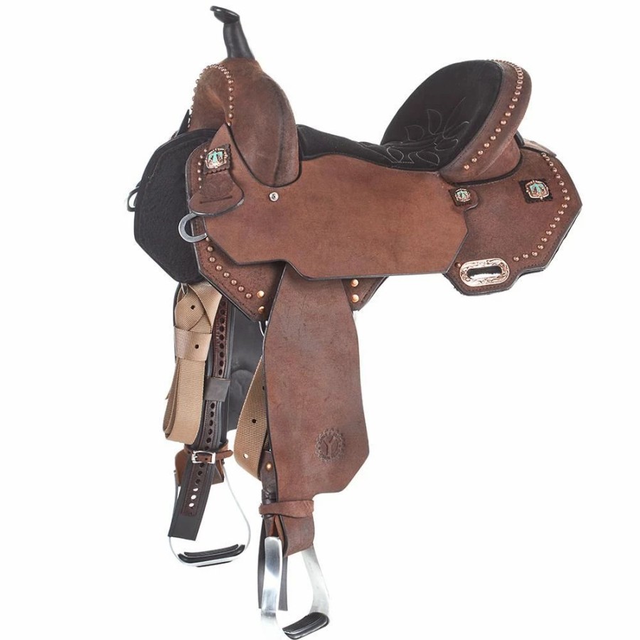 * Circle Y Saddlery Just B Natural 14 1/2 Inch Barrel Saddle | Barrel Racing Saddles