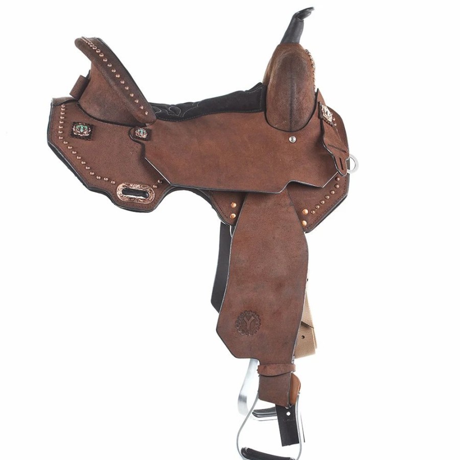 * Circle Y Saddlery Just B Natural 14 1/2 Inch Barrel Saddle | Barrel Racing Saddles